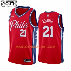 Maillot NBA Philadelphia 76ers Joel Embiid 21 Nike 2019-20 Statement Edition Swingman - Enfant